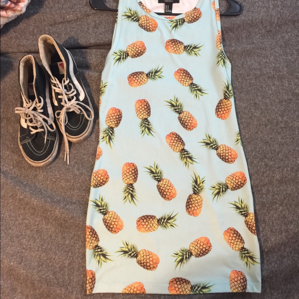 forever 21 pineapple dress